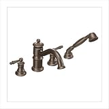 Showhouse by Moen Waterhill Roman Tub Faucet with Built-in Hand Shower Diverter in Oil Rubbed Bronze