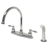 Chrome Kitchen Faucet 4” Hole Installation