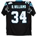 Deangelo Williams Autographed/Hand Signed Carolina Panthers Blue Reebok Black EQT Jersey