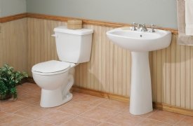 Cheviot Astral Pedestal Lavatory 23-3/4 x 17-3/4 White 8 740W24-8