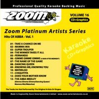 Zoom Platinum Artists Karaoke CD+G - Vol 16 - Abba