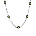 Eve's Addiction Oval Cut Olive CZ Chain Link CZs By the Yard Necklace