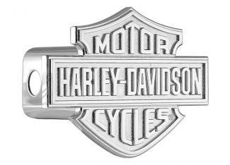 Harley Davidson 3D Monotone Bar & Shield Hitch Cover