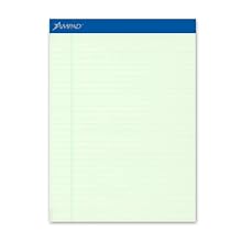 Ampad 20-375 Evidence Greentint Legal Ruled Pads, 8-1/2 x 11-3/4, 50 Sheets/pad, Dozen