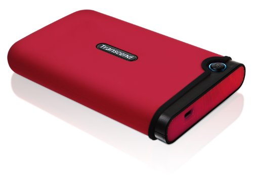 Transcend ポータブルHDD StoreJet 2.5 Mobile SATA 500GB レッド TS500GSJ25M-R