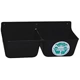 Fortiflex Mineral Feeder for Small Animals, 2-Compartment of 1-3/4-Quart, Black