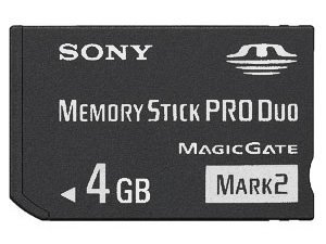 4 GB Sony PRO DUO (Mark 2) Memory Stick for PSP