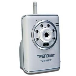 Cheap New Trendnet TV-IP312W Wireless Day/Night Internet Camera Server With 2-Way Audio Color CMOS Cable