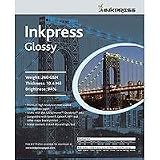 Inkpress Glossy - Single Sided Gloss Surface Inkjet Paper - 240gsm - 104 mil - 11x17 - 20 Sheets