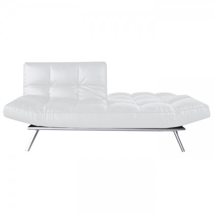 Abbyson Living MS-S87-P03-BLK / MS-S87-P172-WHT Euro Sofa Lounger Color: White