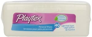 Playtex Personal Cleansing Cloths Tub Dispenser, 40-count Box (Pack of 6)