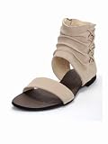 Shoebox Lace Up Gladiator - Taupe - 6
