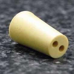 VWR Rubber Stoppers, Two-Hole 9--M182