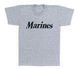 Military Grey Physical Training T-Shirt w/ Marines Logo