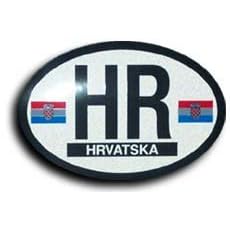 Croatia - Oval decal