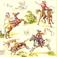 Ideal Home Range Cocktail Paper Napkins Wild West