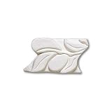 Adex USA Natural Citrus Listello White 2 Ceramic Tile & Stone