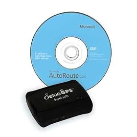 Deluo 32-029-13 Bluetooth GPS SiRF Star III with AutoRoute 2007 DVD