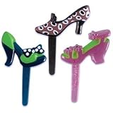 24 ct - Stiletto High Heel Shoes Cupcake Food Picks Cake Toppers