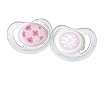 Tommee Tippee 2-Pack Closer to Nature Air Flow Pacifier - Stage 1 - 0-6m (Girl)