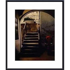 Vespa, Cortona, Art Poster by Anne Belov, with Metal Frame, poster size: 16" x 20"