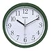 Geneva Clock #8104 10"HGRN Plastic Wall Clock