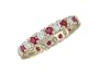 Ezabel 14K Yellow Gold Ruby and Diamond Eternity Ring