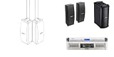 Bose Pro Audio Auditorium Sound System 2 Bose 402 Loudspeakers, Bose MB4 Sub, Panaray Digital Controller, QSC GX3 Power Amplifier