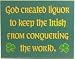 Home Bar Wood Sign - God Created Liquor Home Bar Wood Sign - God Created Liquor