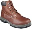 Wolverine Mens Creswell 6 Inch Durashocks WaterProof Steel Toe Boot Dark Brown Boots