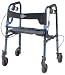 Clever-Lite Folding Walker With Seat And Loop Locks