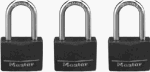 Master Lock #141TRILF 3PK 1-9/16BRS Padlock