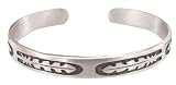 Indian Style Feather Pewter Bracelet