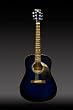 Full 41 Acoustic Guitar with Guitar Case & More Accessories Combo Kit Guitar Blue