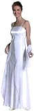 Plus Size Romantic Spaghetti Straps Long Slit Front Satin & Chiffon Evening/ Prom/ Bridesmaid Dress + Scarf
