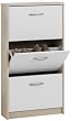 SB-Design 411-003 Schuhkipper Step 3 - B/H/T: 58.5 x 104.5 x 17.0 cm, Ahorn/Wei�
