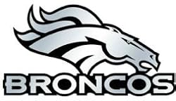 Denver Broncos Silver Auto Emblem - Football Sports Merchandise