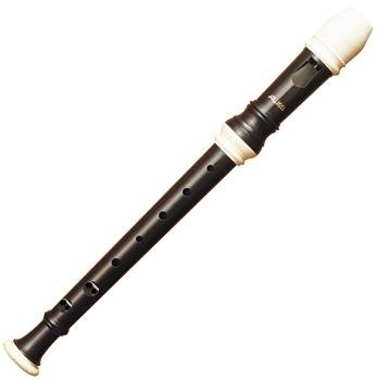 Aulos A102N One Piece C Soprano Recorder with German Fingering