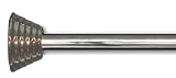 Ex-Cell Home Fashions Millennium Decorative Shower Curtain Tension Rod, Chrome