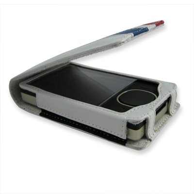 Incipio Race Day Leather Flip Case for Zune 80/120 GB (White)