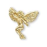 The Perfect 14K Yellow Gold Angel Pin - 12X13MM