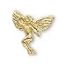 The Perfect 14K Yellow Gold Angel Pin - 12X13MM