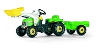 Rolly Kid Tractor with Frontloader & Trailer - Green