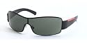 PRADA SPS 52ES 1BO3O1 DEMI-SHINY BLACK GREEN SUNGLASSES