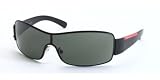 PRADA SPS 52ES 1BO3O1 DEMI-SHINY BLACK GREEN SUNGLASSES by Luxottica