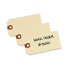 Avery Shipping Tags, Paper, 4.25 x 2.125 Inches, Manila, Pack of 1000 (12304)