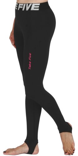New 105 Skin Tights Compression Leggings Base Layer Black Running Pants Womens