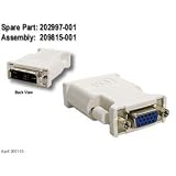 Compaq Molex DV1-1 (DVI-I) to VGA Adapter Connector Workstation SP750 AP550 ETC - New - 202997-001