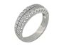 Forev 14K Elegant High Domed Double Row Semi-Eternity Ring