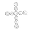 Sterling Silver CZ Cross Pendant